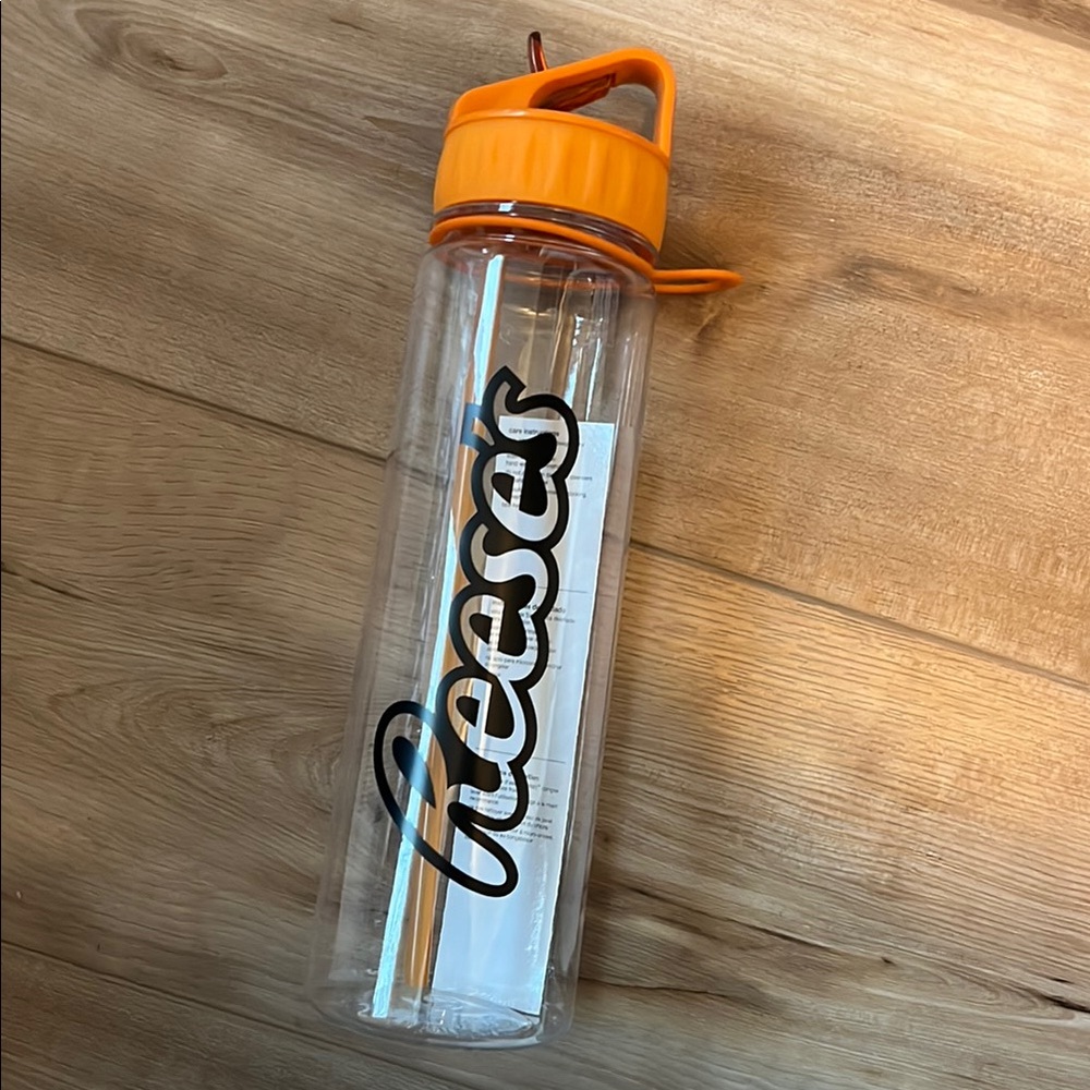 Reese's Clear and Orange Water Bottle